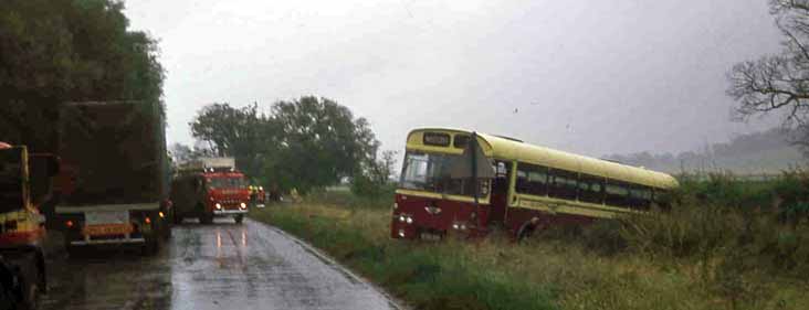 Red Rover AEC Reliance Plaxton Derwent Westcott accident